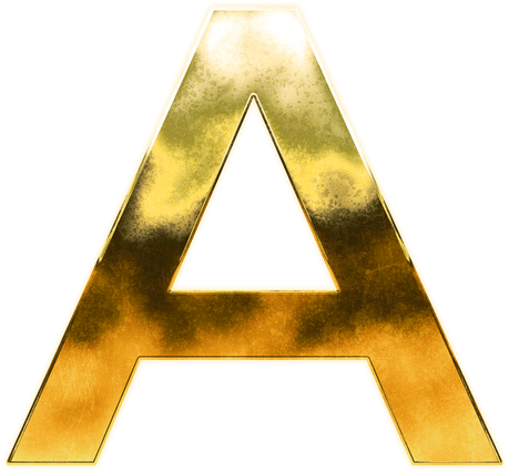 Golden Letter A